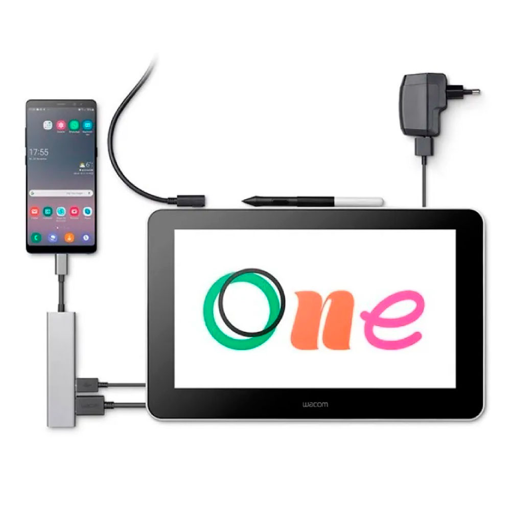 WACOM ONE CREATIVE PEN DISPLAY 13" - DTC133W0A1 - Imagen 2