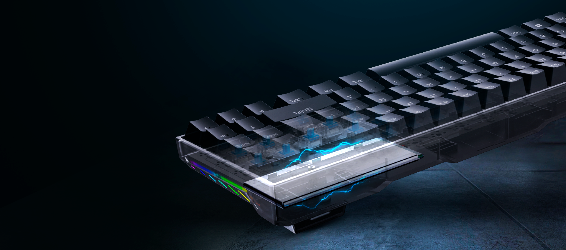 VSG BELLATRIX BLACK EDITION TECLADO 70% MODULAR NEGRO - Imagen 8