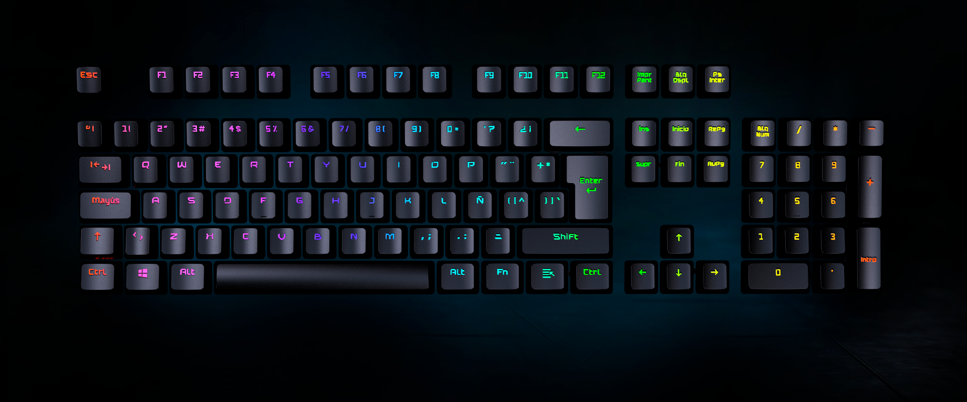 VSG BELLATRIX BLACK EDITION TECLADO 70% MODULAR NEGRO - Imagen 7