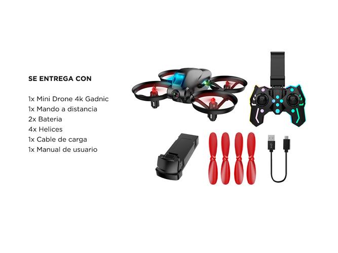 GADNIC MINI DRONE CON CAMARA OPTICA FPC PLUS - GAW27 - Imagen 7