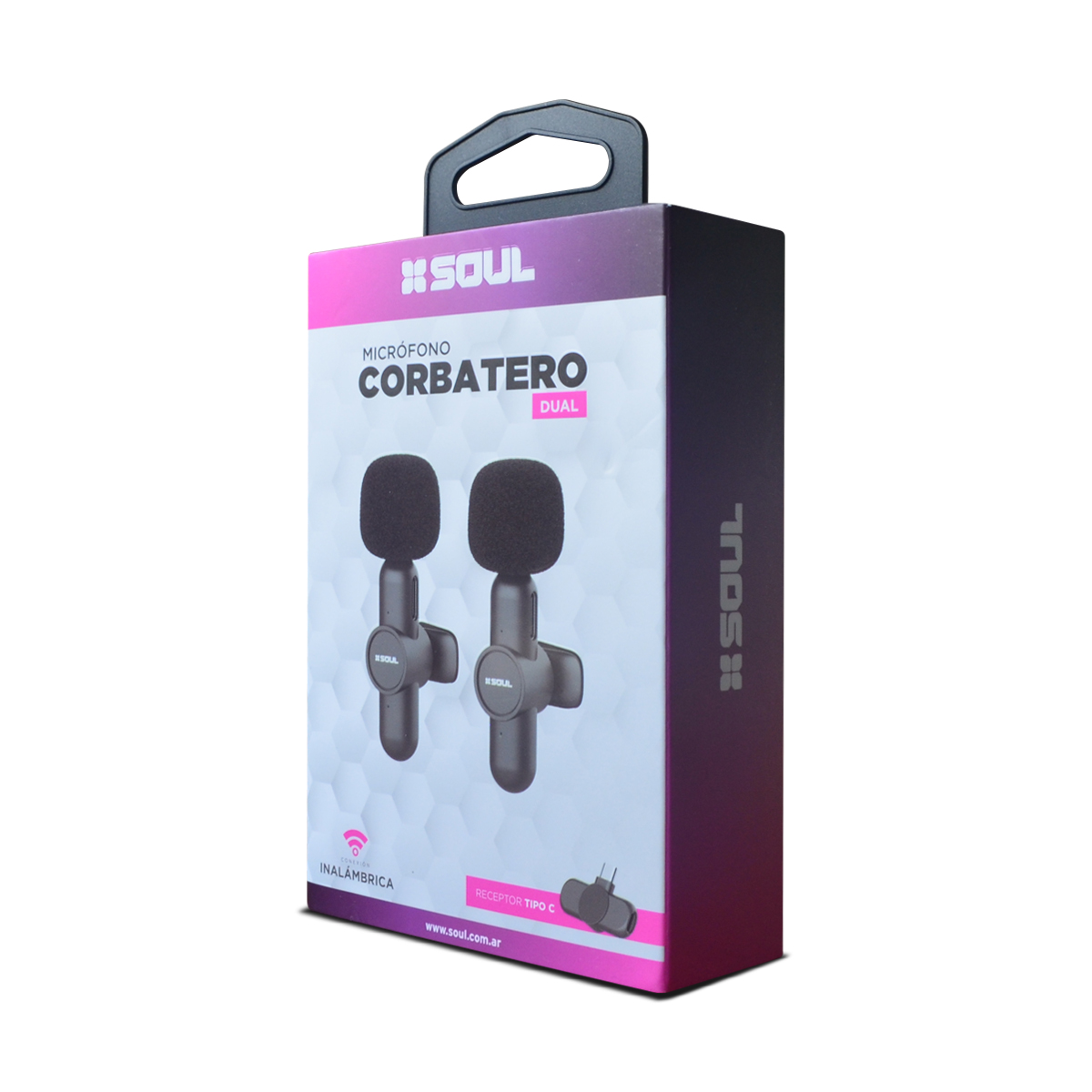 MIC-C2L - SOUL MICROFONO CORBATERO INALAMBRICO X 2 LIGHTNING - Imagen 4