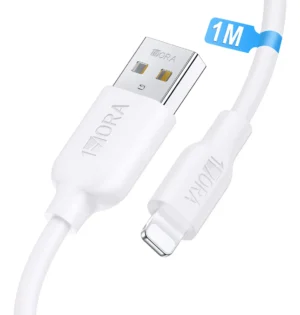 CAB238 - 1HORA CABLE USB IP CARGA RAPIDA 2.1AMP 1 METRO