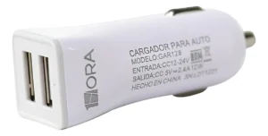 D_NQ_NP_2X_683919-MLA92319363057_092025-F GAR128 - 1HORA CARGADOR AUTO DOBLE, CARGA RAPIDA, 2.4AMP USB NO INCLUYE CABLE