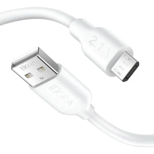 CAB236B - 1HORA CABLE USB A MICROUSB (V8), 2.1AMP, 1METRO