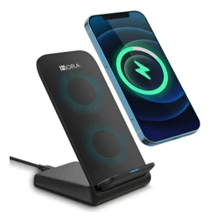 D_NQ_NP_2X_983240-MLA92282988900_092025-F GAR157N - 1HORA CARGADOR INALAMBRICO CARGA RAPIDA QC3.0 15W NEGRO