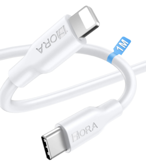 CAB258 - 1HORA CABLE USB-C A IP CARGA RAPIDA 3AMP 1 METRO