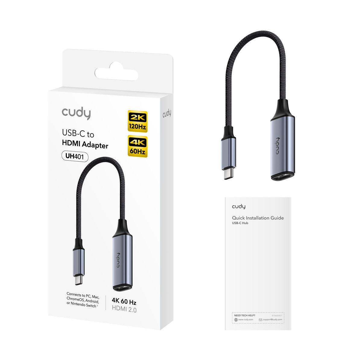 UH401 - CUDY USB-CTO HDMI ADAPTER - Imagen 2
