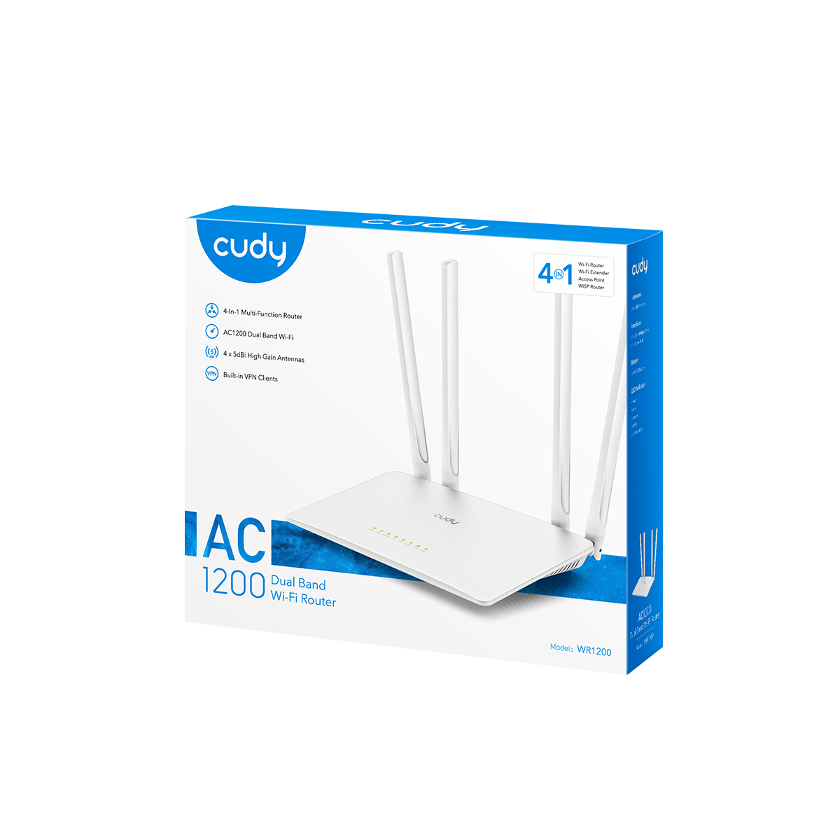 WR1200 - CUDY AC1200 DUAL BAND WI-FI ROUTER - Imagen 5