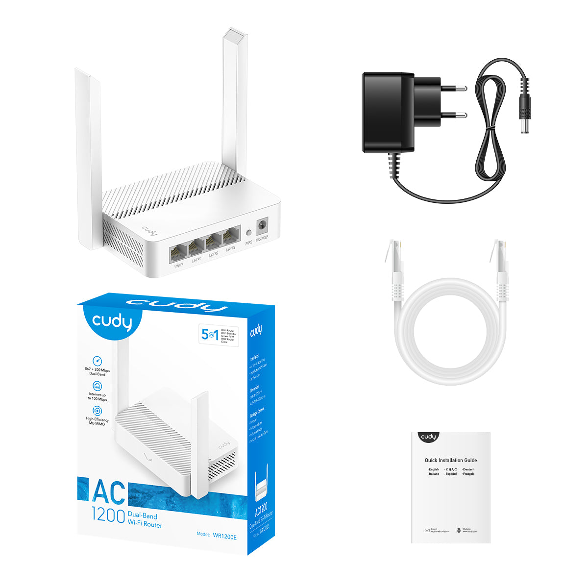 WR1200E - CUDY AC1200 DUAL BAND WI-FI ROUTER - Imagen 5
