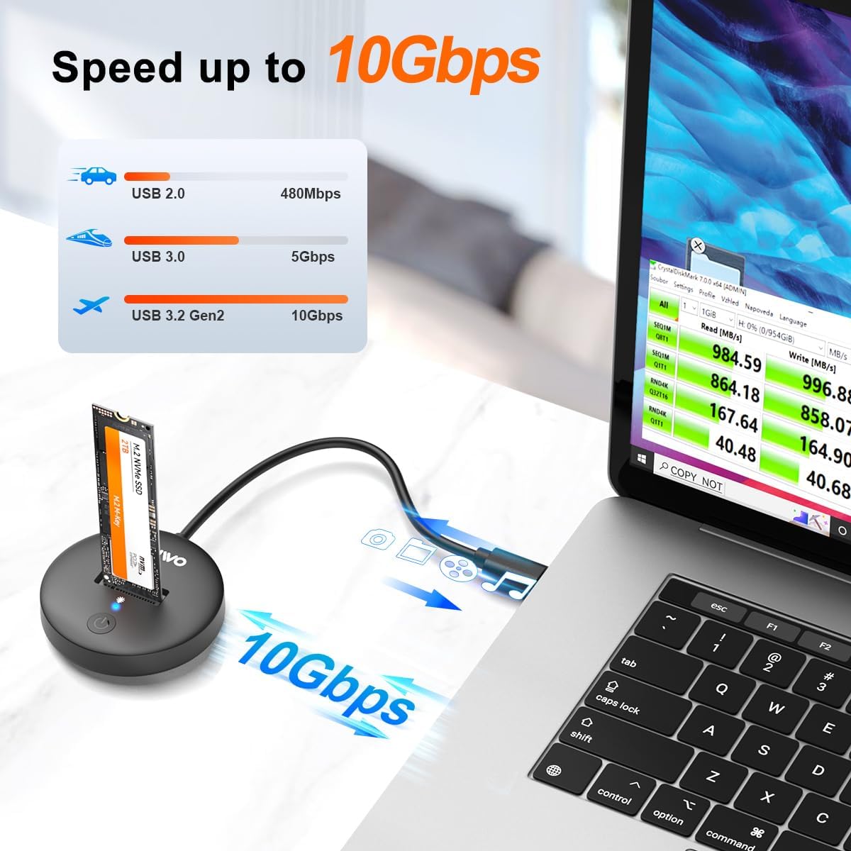 K1698P - MAIWO M.2 NVME TO USB - Imagen 3