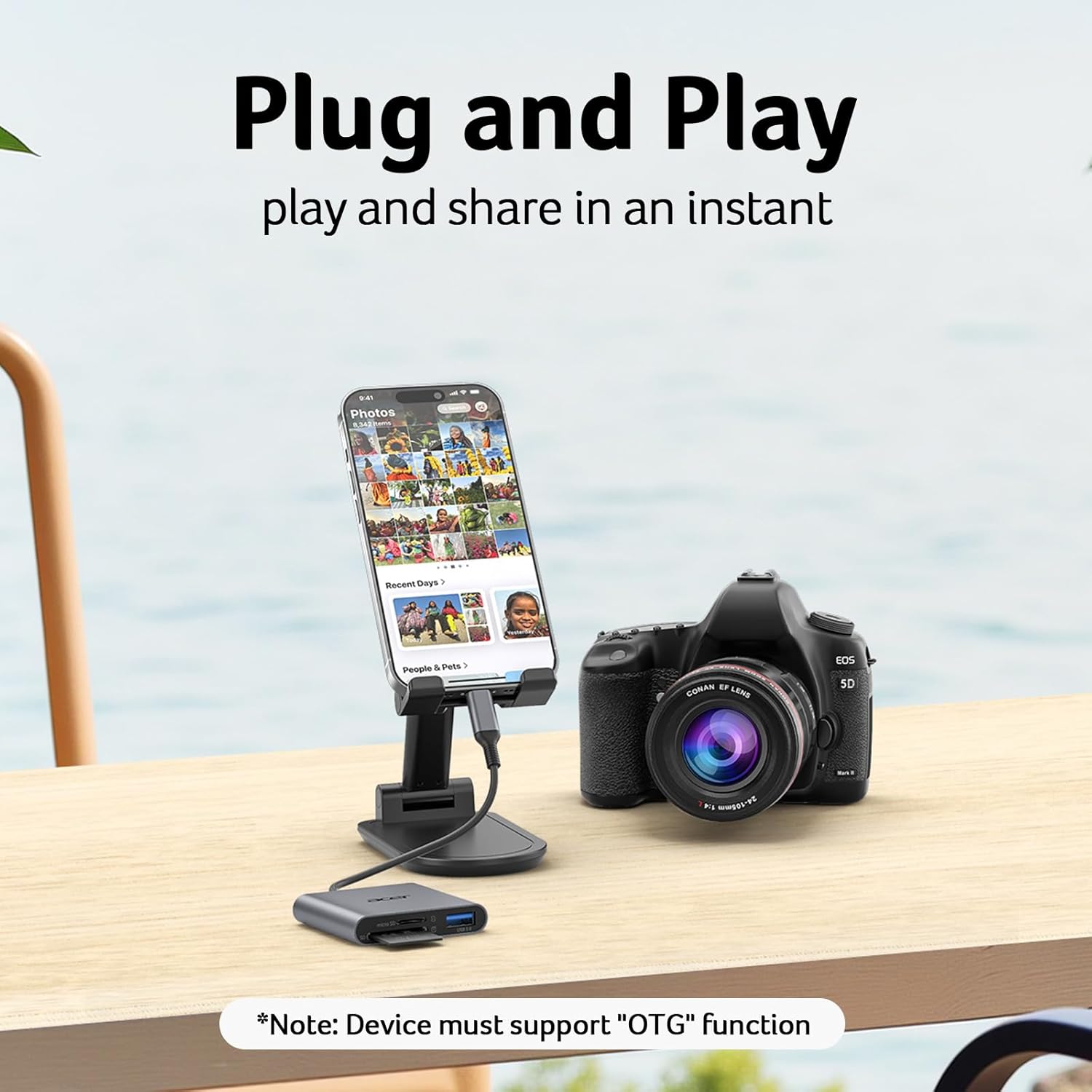 ODK4H0 - ACER 3 IN 1 USB-C SD CARD READER - Imagen 2