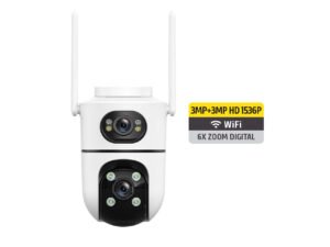 NSIC633 - NISUTA CAMARA IP DOBLE LENTE WIFI EXTERIOR MOVIL