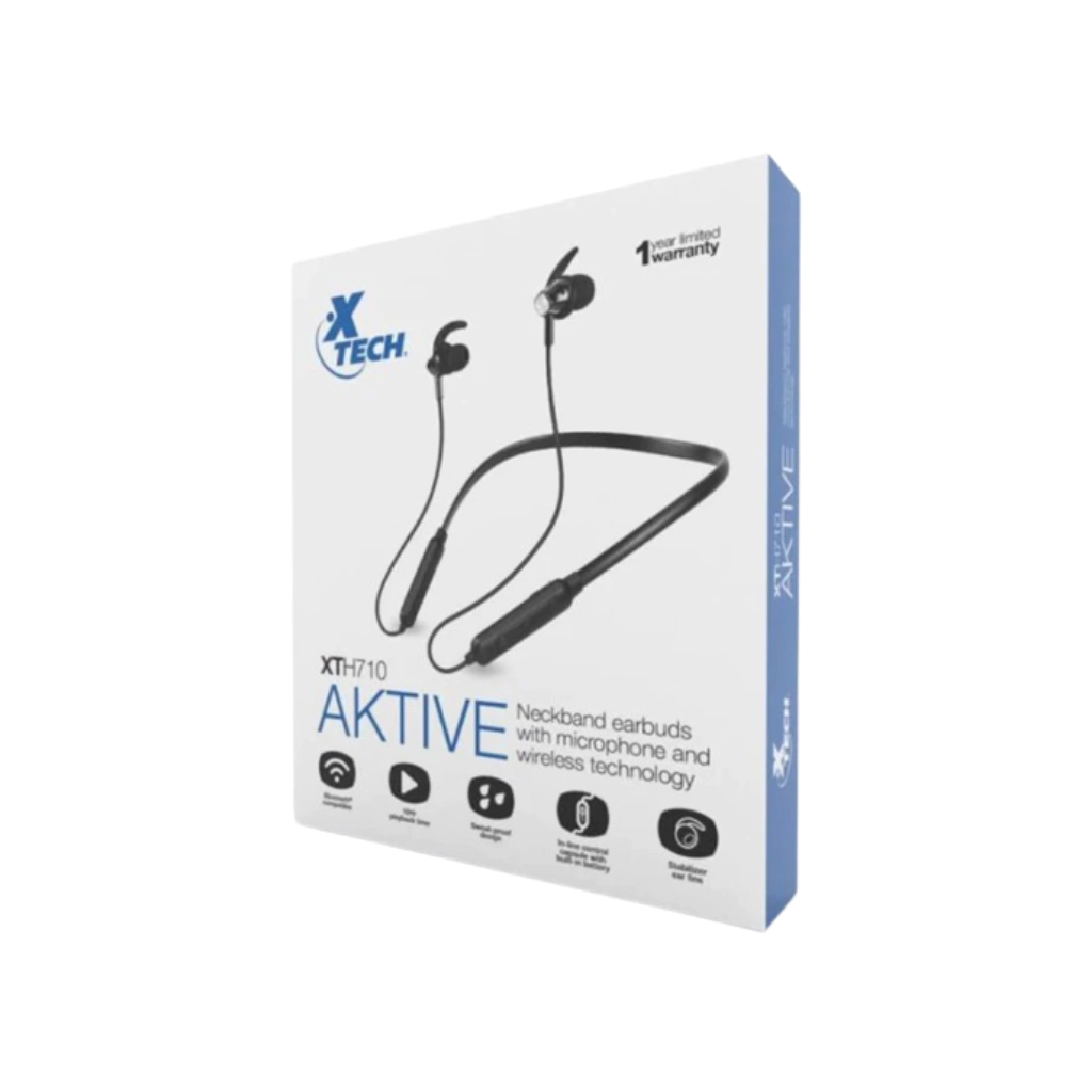 XTH-710 - XTECH NECKBAND EARDBUDS WITH MIC.