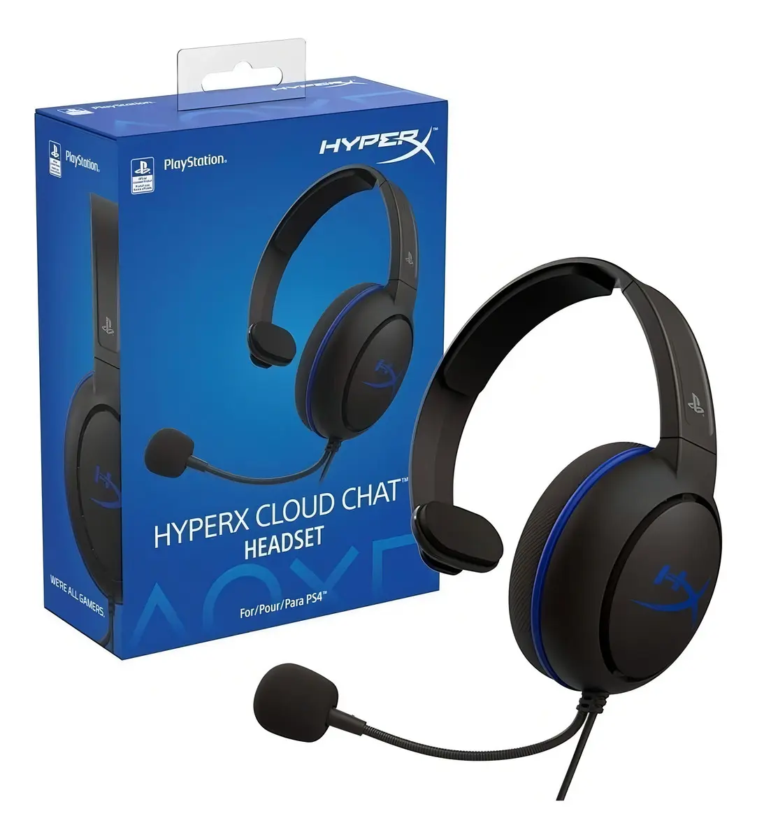 HX-HSCCHS-BK/AM - HYPER XCLOUD CHAT HEADSET PARA PS4 - Imagen 3