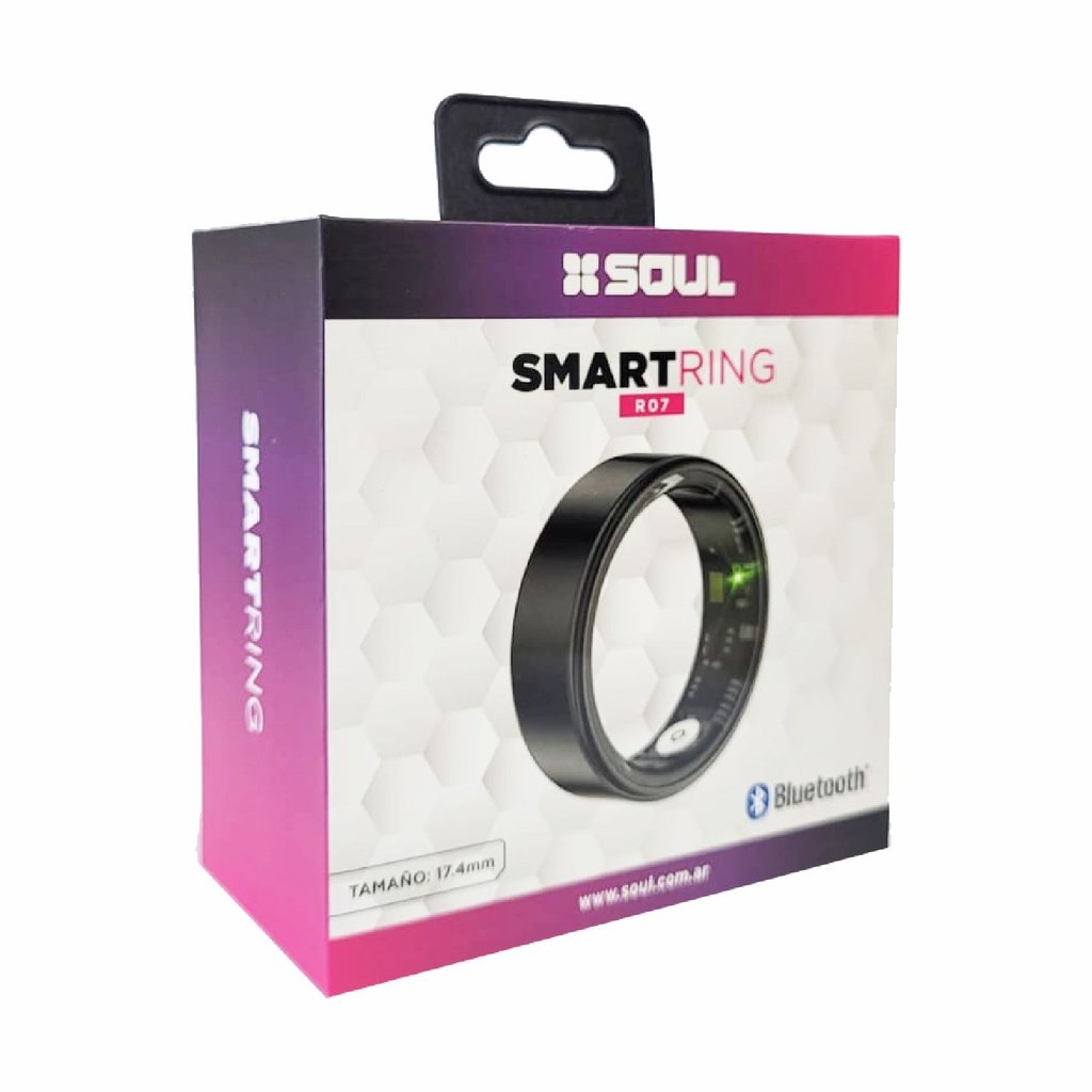 SMW-R07 - SOUL SMARTRING ANILLO 17.4MM NEGRO - Imagen 2